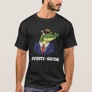 Investi Gator Alligators Crocodile Lizard Reptile T-Shirt