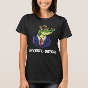 Investi Gator Alligators Crocodile Lizard Reptile T-Shirt