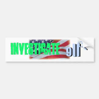 investigate 911 bumper sticker