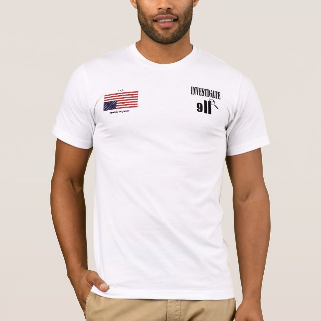 Investigate 9-11 T-Shirt (Front)