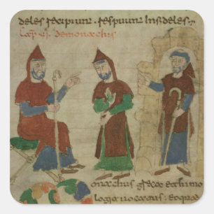 Investiture Benedictine Monk, from 'De Square Sticker