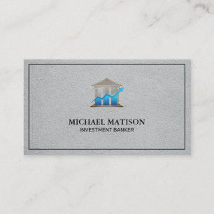 Investment Banker   Financial Stock Chart Business Card