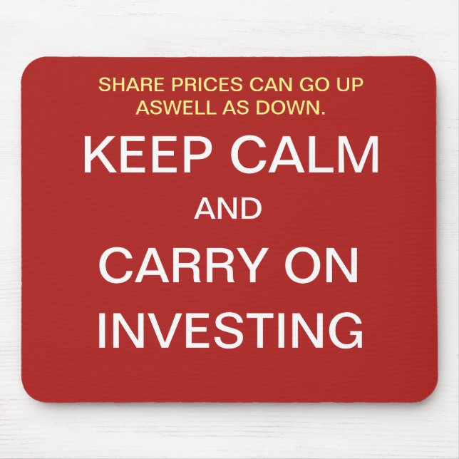 Investment Manager Gift Funny Stock Market Quote Mouse Mat (Front)