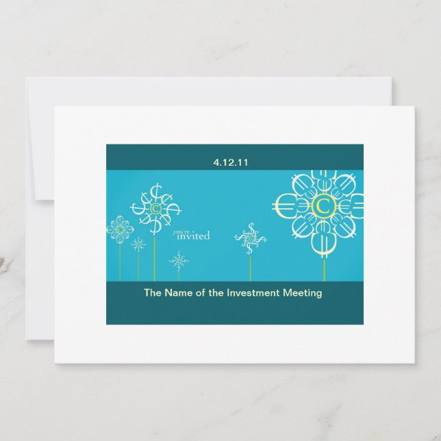 Investment Meeting Invitation Card (Front)