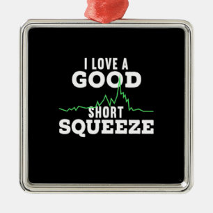 Investor A Good Short Squeeze Metal Tree Decoration