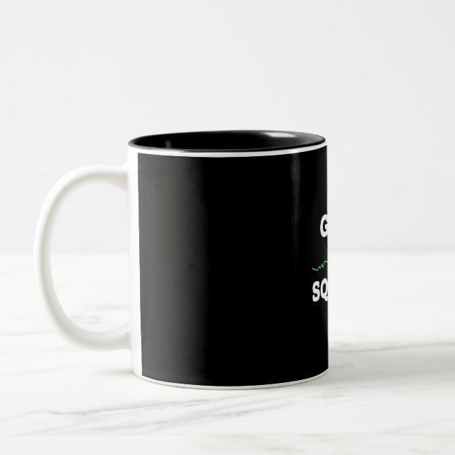 Investor A Good Short Squeeze Two-Tone Coffee Mug (Left)