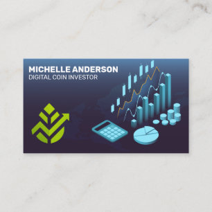 Investor   Ai Fintech   Stocks Chart Business Card