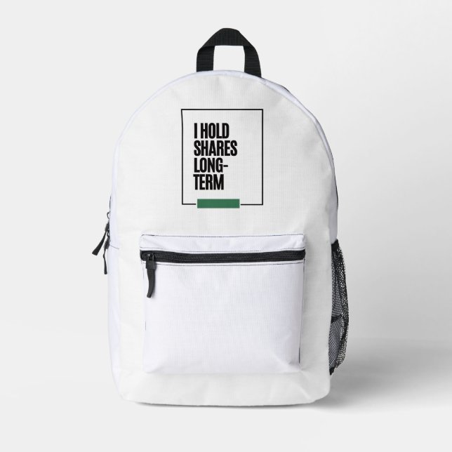Investor Backpack – Unique Investment Backpack (Front)