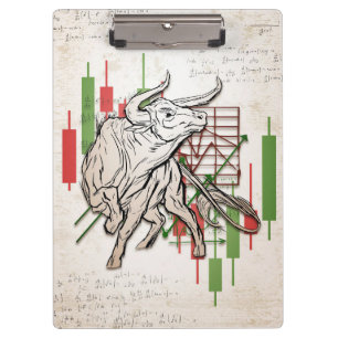 Investor Bears And Bulls Market Clipboard