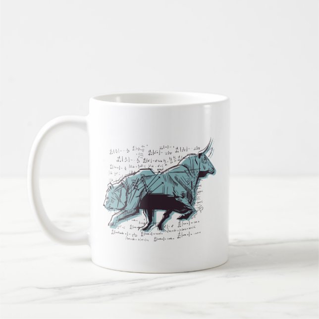 Investor Bears And Bulls Market    Coffee Mug (Left)
