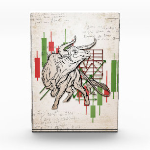 Investor Bears And Bulls Market Photo Block