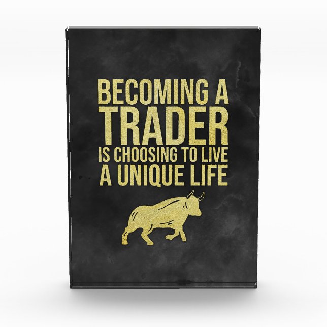 Investor Becoming A Trader Photo Block (Front)