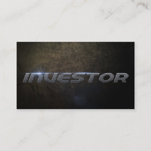 Investor business card (Front)