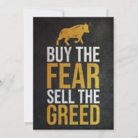Investor Buy Fear Sell Greed Trader