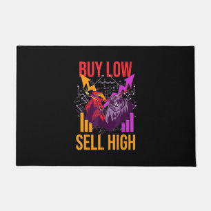 Investor Buy Low Sell High Doormat