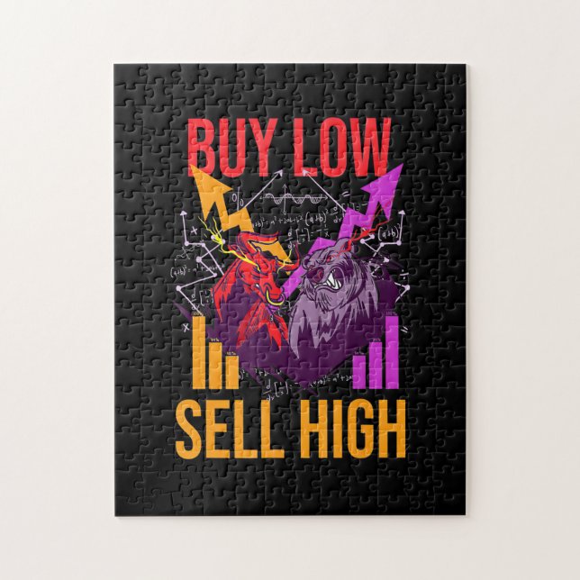 Investor Buy Low Sell High Jigsaw Puzzle (Vertical)