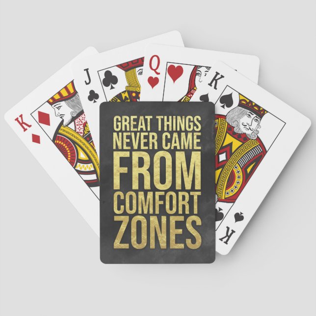 Investor Comfort Zones Playing Cards (Back)