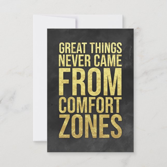 Investor Comfort Zones Thank You Card (Front)
