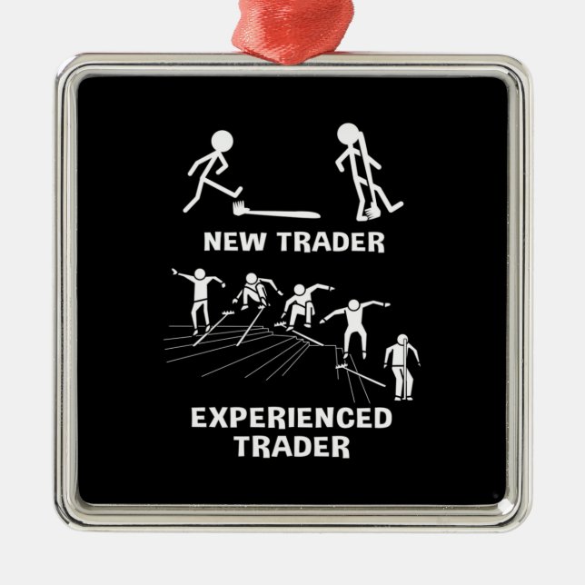 Investor Experienced Trader Metal Tree Decoration (Front)