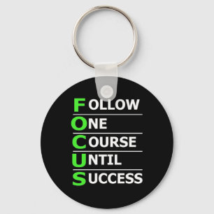 Investor Follow One Course Until Success Key Ring