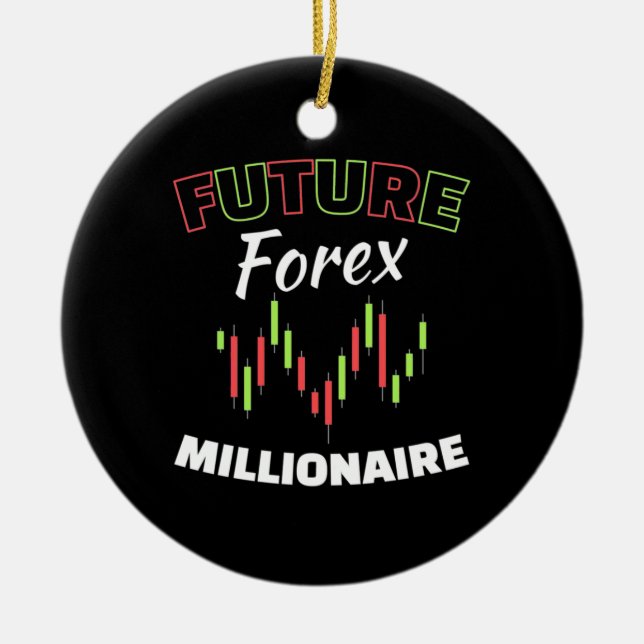 Investor Future Forex Millionaire Ceramic Tree Decoration (Front)