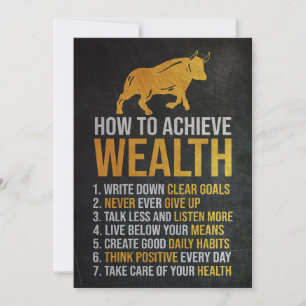Investor How To Achieve Wealth Invitation