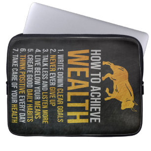 Investor How To Achieve Wealth Laptop Sleeve