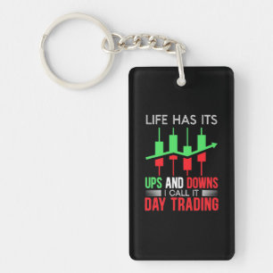 Investor I Call It Day Trading Key Ring