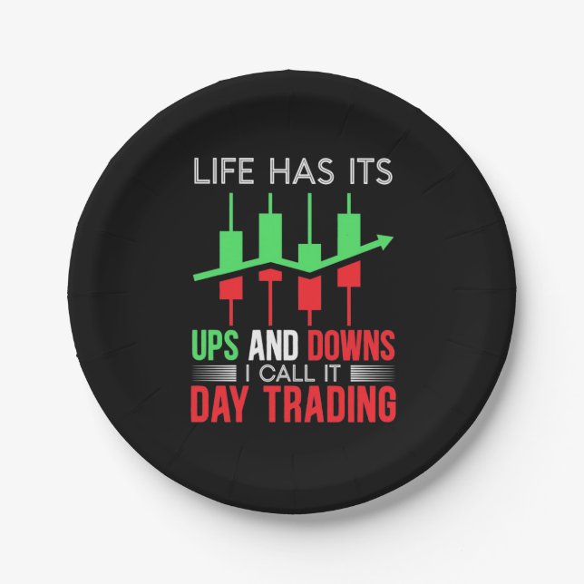 Investor I Call It Day Trading Paper Plate (Front)