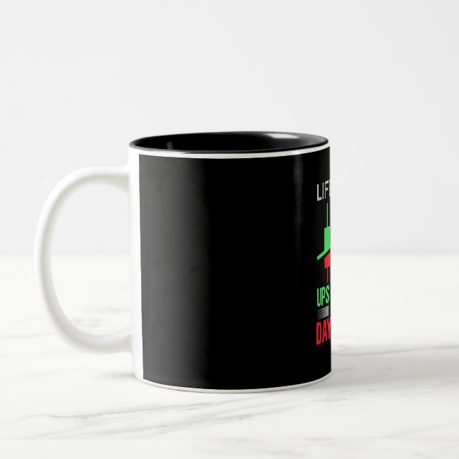 Investor I Call It Day Trading Two-Tone Coffee Mug (Left)
