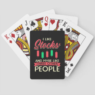 Investor I Like Stocks Playing Cards