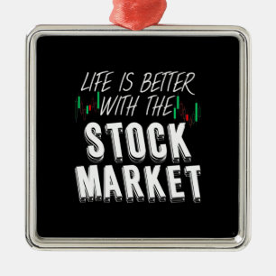 Investor Life Is Better With The Stock Market Metal Tree Decoration