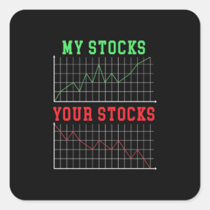 Investor My Stocks Your Stocks Square Sticker