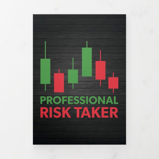 Investor Professional Risk Taker Tri-Fold Card (Cover)