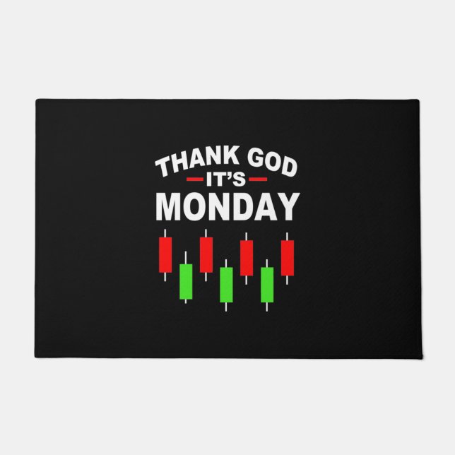 Investor Thank God It Is Monday Doormat (Front)