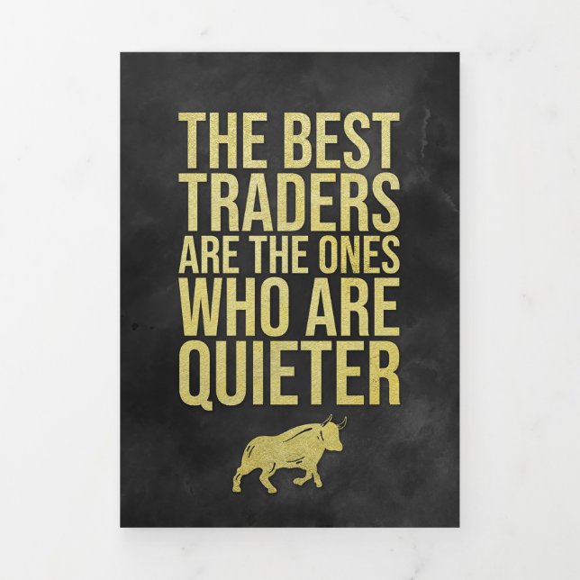 Investor The Best Traders Tri-Fold Card (Cover)