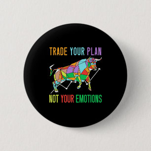 Investor Trade Your Plan 6 Cm Round Badge