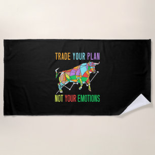 Investor Trade Your Plan Beach Towel