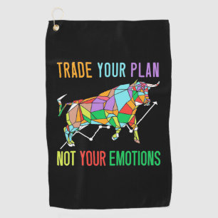 Investor Trade Your Plan Golf Towel