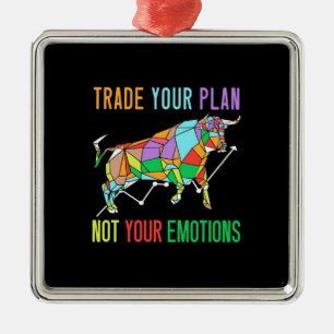 Investor Trade Your Plan Metal Tree Decoration