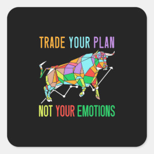Investor Trade Your Plan Square Sticker