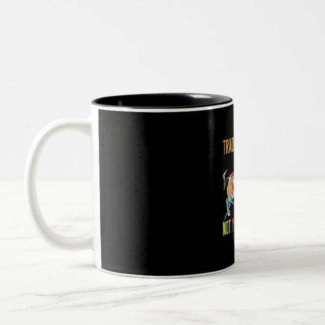 Investor Trade Your Plan Two-Tone Coffee Mug (Left)