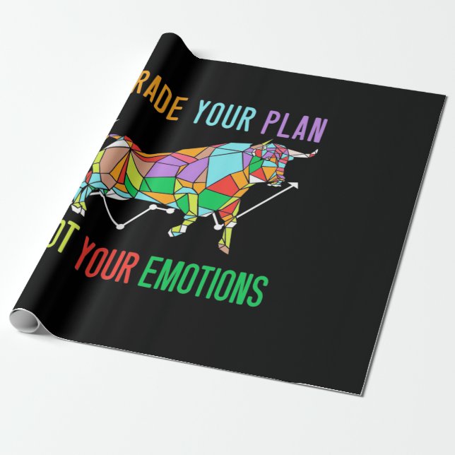 Investor Trade Your Plan Wrapping Paper (Unrolled)