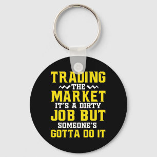 Investor Trading The Market Key Ring