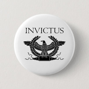 Invictus Black Eagle 6 Cm Round Badge