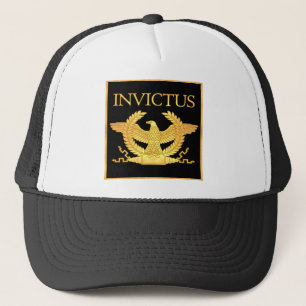 Invictus Eagle on Black Trucker Hat