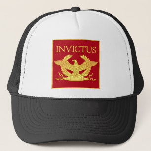 Invictus Eagle on Red Trucker Hat
