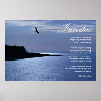 Invictus ~ Inspirational Poem Poster