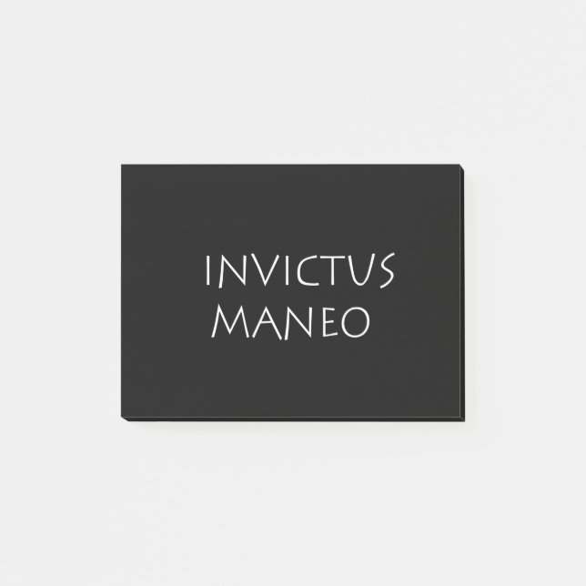 Invictus maneo post-it notes (Front)