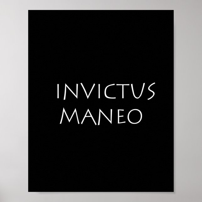 Invictus maneo poster (Front)